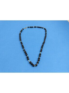 Suzanne Kalan Black Natural Stone Large Chunky Beaded Necklace
